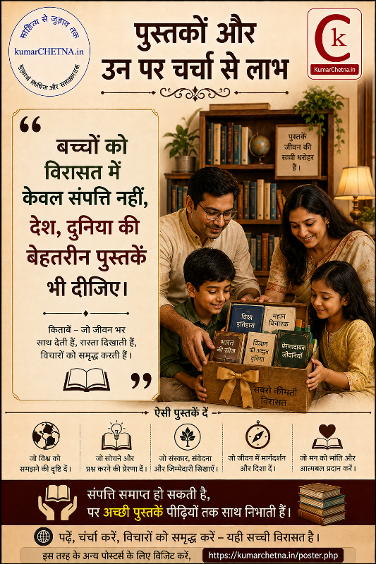 पुस्तक  और परिचर्चा  पोस्टर - 008