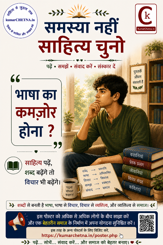 समस्या नहीं साहित्य चुनिये: पोस्टर -10