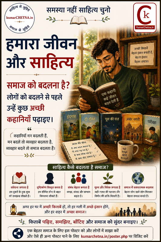 जीवन और साहित्य: पोस्टर- 12