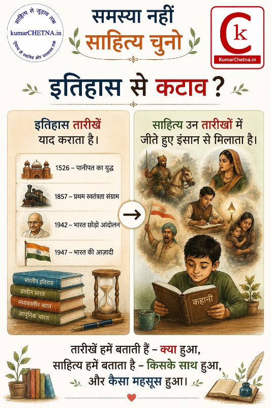 समस्या नहीं साहित्य चुनिये: पोस्टर -13