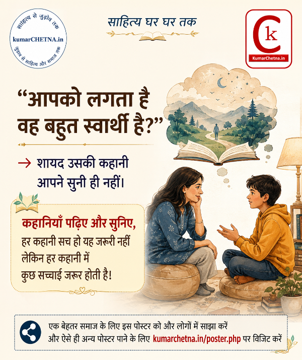 समस्या नहीं साहित्य चुनिये: पोस्टर -18