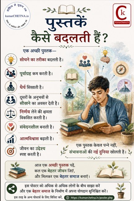 साहित्य पढ़ने के प्रोत्साहन हेतु पोस्टर - 003