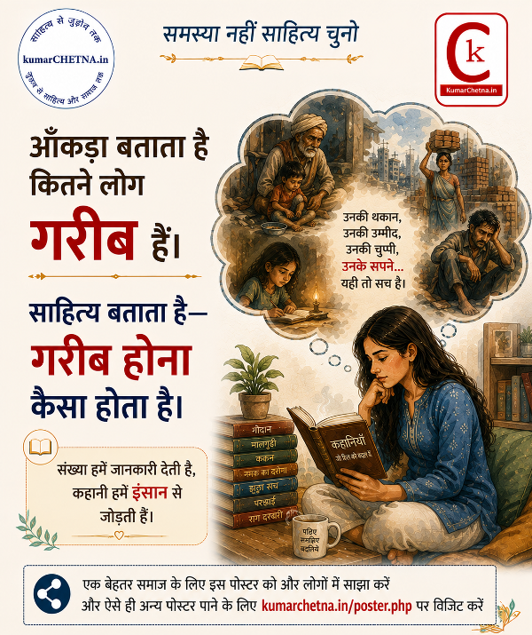 समस्या नहीं साहित्य चुनिये: पोस्टर -06