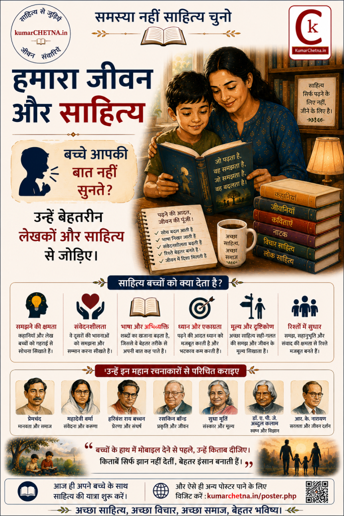 जीवन और साहित्य: पोस्टर- 01