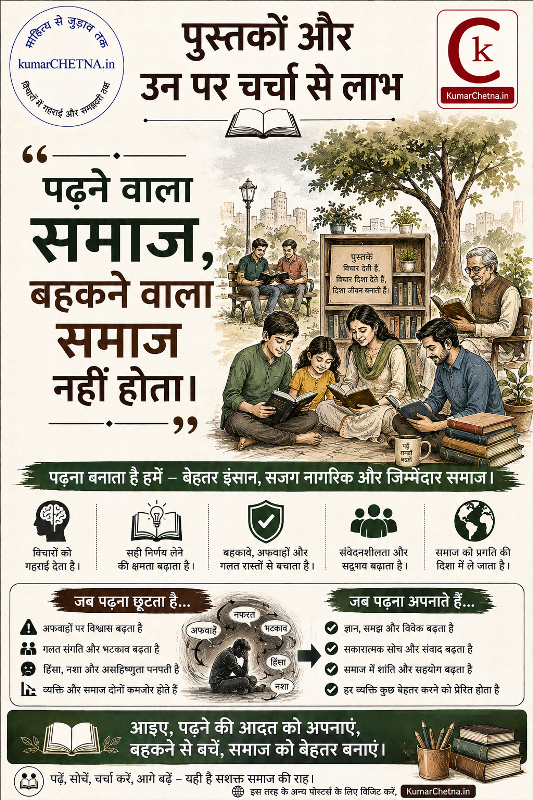 पुस्तक  और परिचर्चा  पोस्टर - 006
