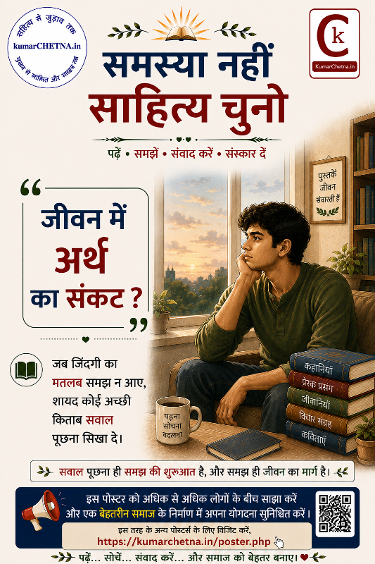 समस्या नहीं साहित्य चुनिये: पोस्टर -14